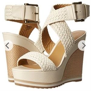 Nine West Waldrid Womens Canvas Platforms & Wedges